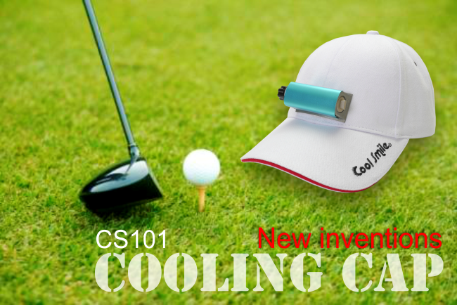 ゴルフで冷える帽子