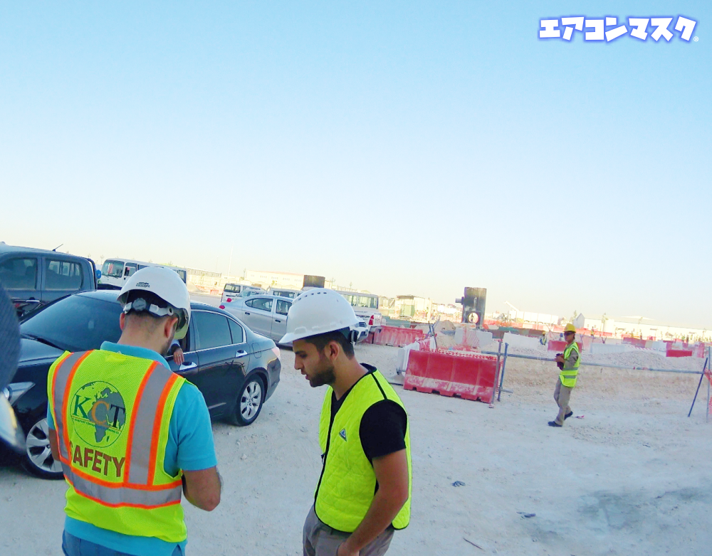 クールスマイルがカタールの大型ショッピングモール建築現場監督からヒアリング