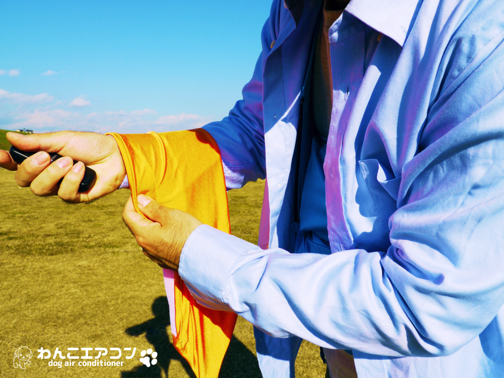 ぐるりと巻いて使う